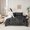 Black 01, variant on Feelyou Princess Bowknot Bedding Comforter Set 7pcs, Black Cartoon Stars Full Bedding Set