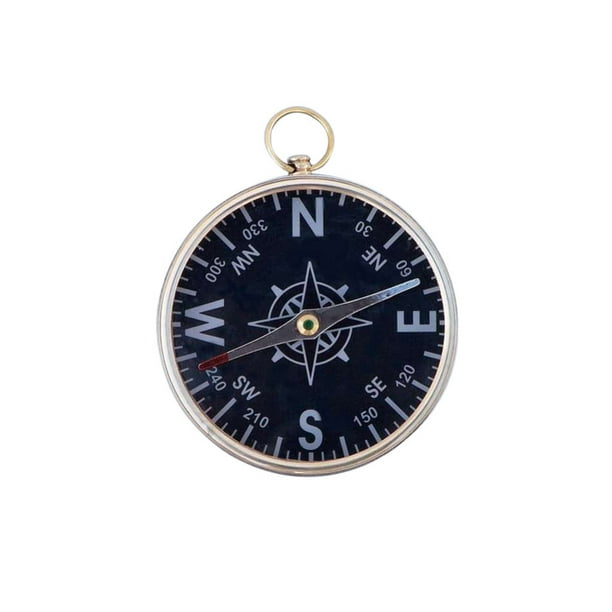 Admiral's Brass Black Faced Compass 4" Small Brass Compass Nautical