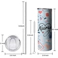 thumbnail image 5 of Nurse Skinny Tumbler 20oz - Insulated Water Bottle- Birthday Gifts for Mom Sister Friends Women, 5 of 5