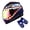 Shark Blue + MGYH, variant on 1Storm Youth Kids Motorcycle Full Face Helmet B15 Street Bike BMX MX Shark Black + MG Youth Glove Bundle