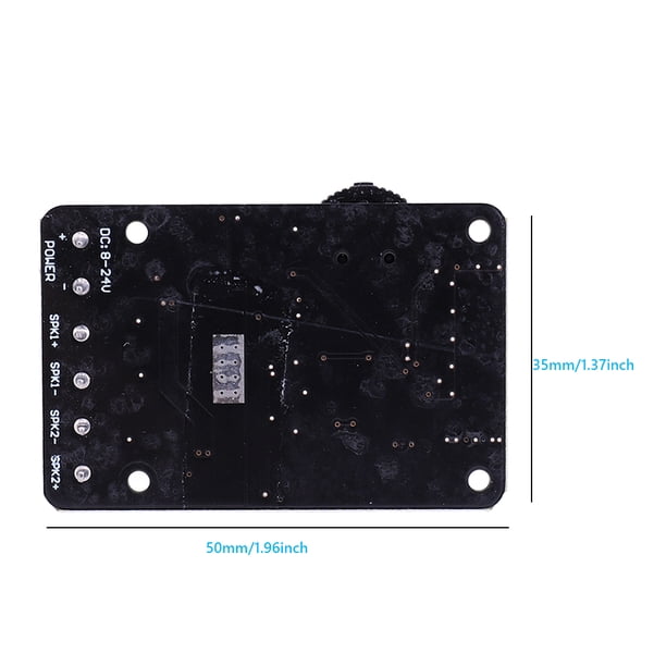 Placa amplificadora Sonido digital Compatible con Bluetooth de doble canal para audio estéreo