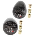 thumbnail image 6 of Black Racing Aluminum Carbon Fiber Manual Mt Gear Shift Shifter Knob 5/6 Speed, 6 of 7