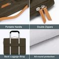 thumbnail image 4 of MOSISO Laptop Sleeve Carrying Case Compatible with 15-15.6 inch HP Dell Asus Acer Lenovo Notebook, 360 Protective Computer Handbag Briefcase with Handle, Carob Brown, 4 of 7