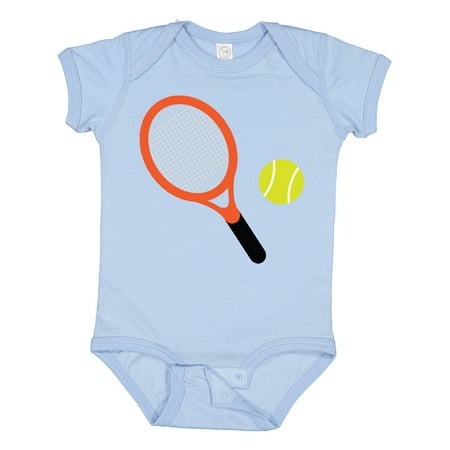 

Inktastic Tennis Racket and Ball Gift Baby Boy or Baby Girl Bodysuit