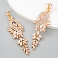 thumbnail image 4 of Pendientes de diseño de moda de aleación de diamantes con hojas geométricas de diamantes de colores pendientes femeninos, 4 of 6