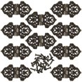 thumbnail image 1 of 10pcs Vintage Wooden Box Hinge Antique Hinges Multifunctional Metal Hinge, 1 of 6