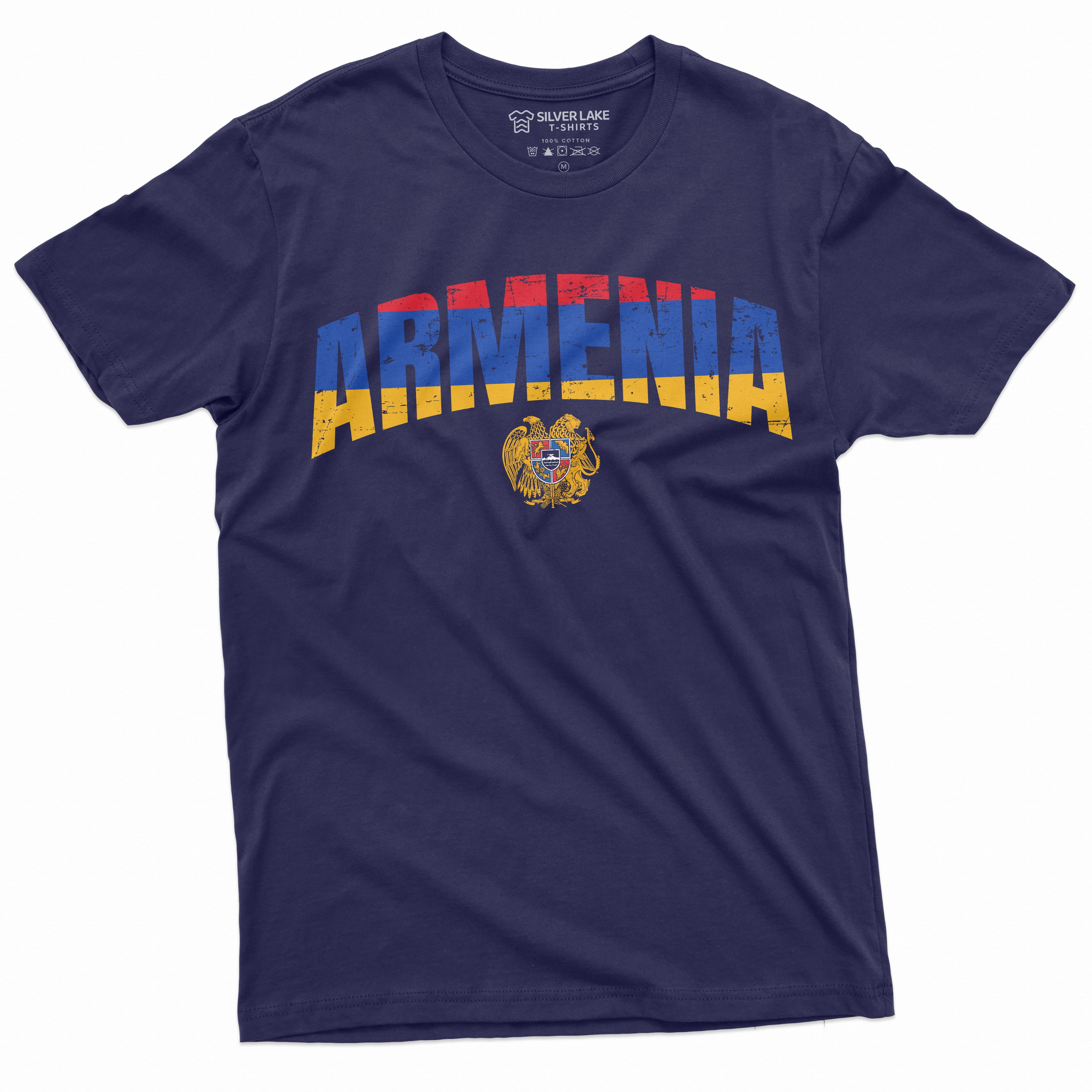 T-Shirt Drapeau Arménie - Souvenir Voyage - Unisexe - Neuf Avec Étiquettes - Coton - Cadeau Spécial