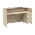 thumbnail image 4 of Arrive 72W x 30D Reception Desk with Drawers in Natural Elm - Engineered Wood, 4 of 5