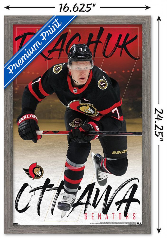 NHL Ottawa Senators - Brady Tkachuk 21 Wall Poster, 14.725" x 22.375", Framed