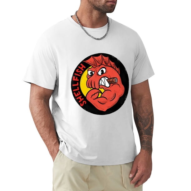 Camiseta Fightin' Shell ropa hippie de tallas grandes camisetas de gran tamaño para hombres