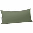 thumbnail image 2 of Green Solid Color Body Pillow Covers 20"x54", Aesthetics Contemporary Luxury Soft Brushed Microfiber Breathable Throw Pillow Covers, Pillowcase with Zipper for Couch Sofa Bedroom Living Room, 2 of 9