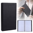 thumbnail image 2 of Black Leather Professional Business Card Holder Organizer, 180 Pcs Large Capacity PU Name Credit Cards Booklet, Durable Credit Card ID Case/Holder for Men & Women, 1Pc, Easy to Use(Black,7.1x3.9"), 2 of 9