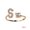 Gold, variant on Adjustable Initial Letter Ring: Elegant Vintage Style Fashion Jewelry for Women with Zircon Accents, Alloy and Rhinestone, Perfect Gift