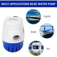 thumbnail image 3 of Delaman 1100GPH Automatic Submersible Boat Bilge Water Pump with Float Switch for Boat, 3 of 7