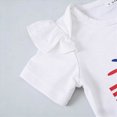 thumbnail image 6 of Paguaki Baby Girl Clothes Independence Day Printed Short Sleeve Romper And Skirt 3-Piece Set With Headband Comfortable Fourth Of July Outfit, 6 of 6