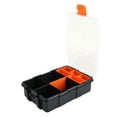 thumbnail image 5 of BIMZUC Two Layer Plastic Heavy Duty Components Storage Box Case Organizer, Waterproof Small Parts Tool Box for Screws and Hardware, Black and Orange, 8.66 inches / 22 cm, 5 of 6