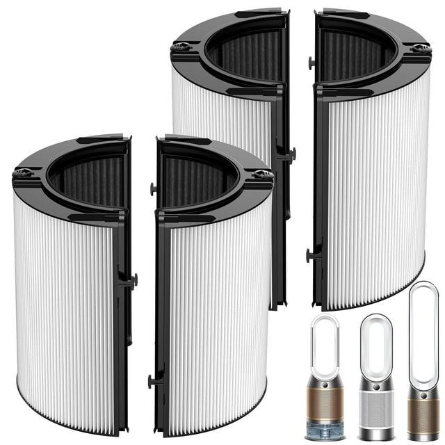 360° Combi Glass H13 Hepa + Activated Carbon Filter Compatible with Dyson HP1 PC1 HP10 TP07 TP10 TP06 HP06 TP04 HP04 PH01 PH02
