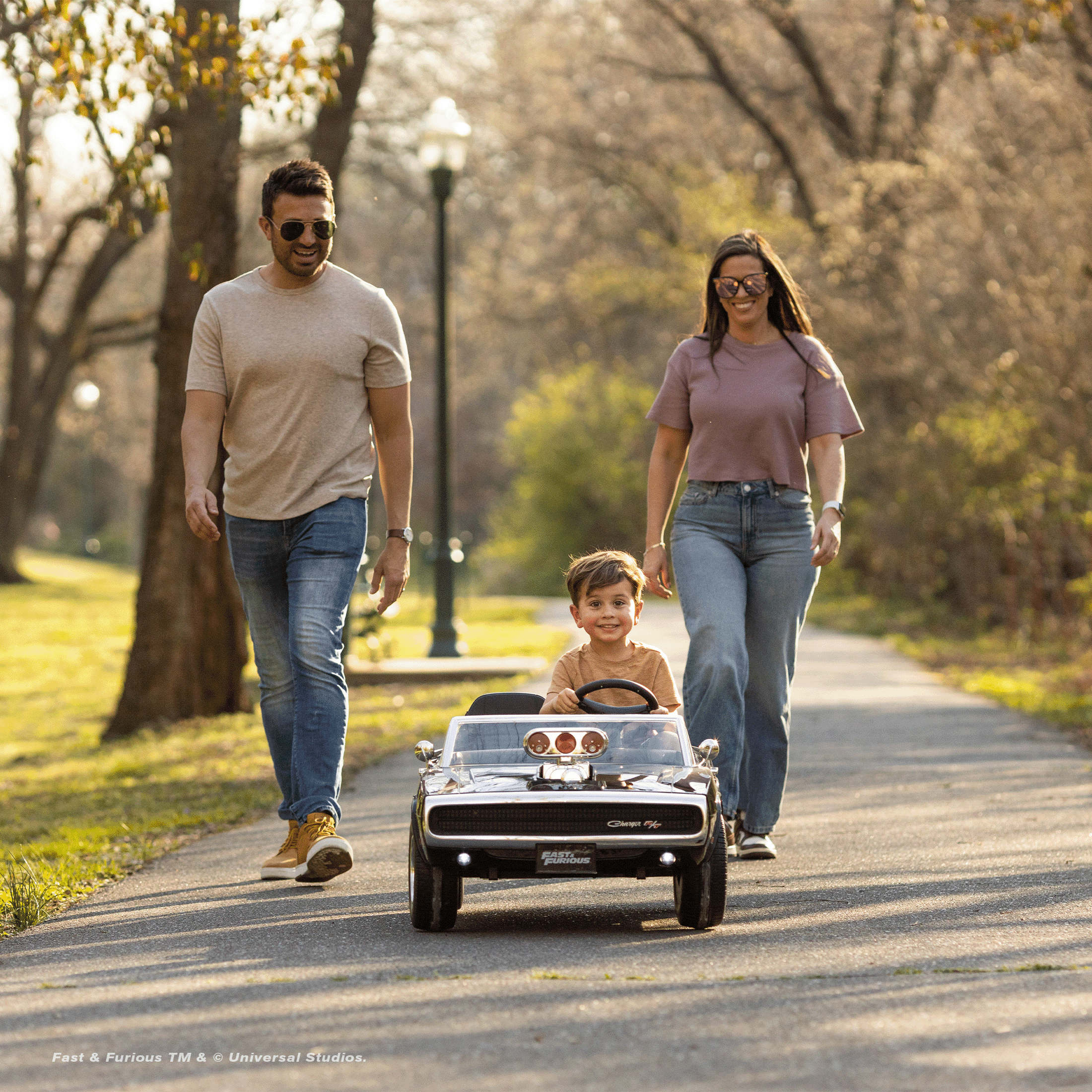 Fast & Furious Dodge Charger 12V Kids Ride on Car by Hyper Toy Company, Battery Powered Electric Vehicle with Parental Remote Control, Children Ages 3+