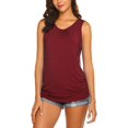 thumbnail image 4 of Ekouaer - Camiseta de maternidad para mujer, camiseta sin mangas para lactancia, camiseta de doble capa sin mangas para embarazo Ormromra WMZL-1643-14, 4 of 6