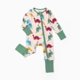 thumbnail image 5 of PatPat Baby Boy Clothes Bamboo Viscose Snug Fit Baby Sleepers 2-Way Zipper Dinosaur Baby Pajamas Jumpsuits Outfit Gift for Baby 0-3M, 5 of 14