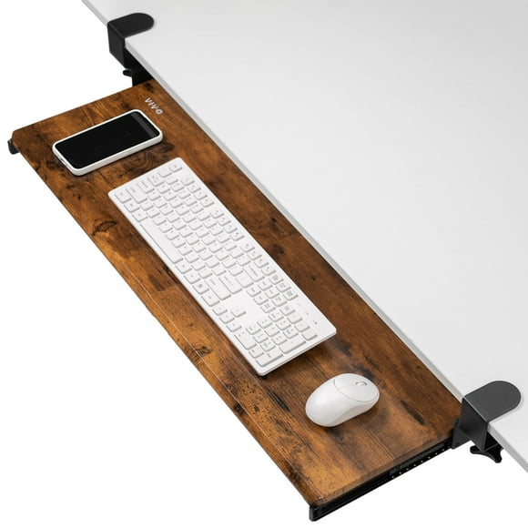 Bandeja para teclado VIVO MOUNT-KB15EN con abrazadera para debajo del escritorio, 86 x 28 cm