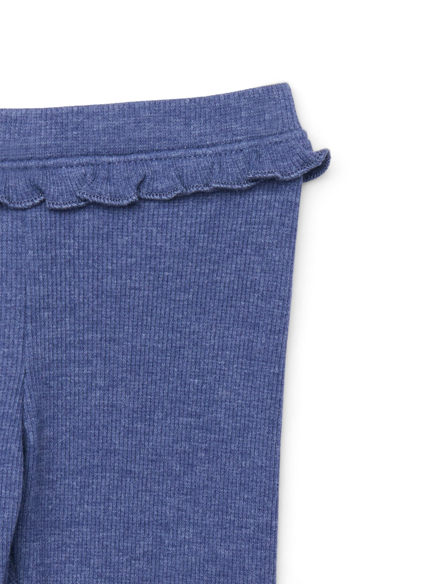 Garanimals Baby Girls Ruffle Trim Ribbed Leggings, Sizes 0M-24M