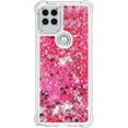 thumbnail image 2 of Compatible with Motorola Moto G Stylus 5G Case Glitter Liquid Cute Clear Phone Case Floating Quicksand Shockproof Protective Bumper Silicone TPU Case for Moto G Stylus 5G Love Pink YB, 2 of 9