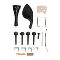 thumbnail image 2 of 3/4 4/4 Violin Accessories Kit, Replacement Ebony and Metal 15Pcs Violin Accessories Kit Complete Non Fading High Density  for Maintenance, 2 of 7