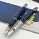 thumbnail image 4 of Pluma estilográfica MB Little Prince and Fox 163 azul oscuro Rollerball, papelería con número de serie, 4 of 4