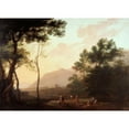 thumbnail image 2 of Jan Both 18x14 Gold Ornate Wood Frame and Double Matted Museum Art Print Titled - Pastoral. Dancers in a Landscape (1635-1652), 2 of 4