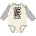 thumbnail image 3 of Inktastic Sickle Cell Awareness Strength Courage and Support Boys or Girls Long Sleeve Baby Bodysuit, 3 of 5