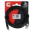 thumbnail image 3 of Cummins CMN5029 Android Compatible Charger Cord Type C Metal Braided C-A Cable - 8 ft., 3 of 7