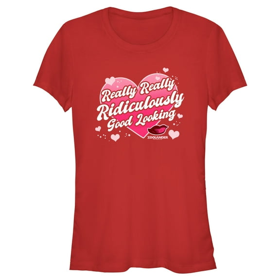 Junior's Zoolander Ridiculously Good Looking Quote Graphic Tee Red 2X Large