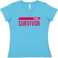 thumbnail image 3 of Inktastic Stroke Survivor Women's V-Neck T-Shirt, 3 of 5
