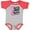 Heather and Red, variant on Inktastic Never Stop Fighting Breast Cancer Awareness Boys or Girls Baby Bodysuit