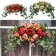 thumbnail image 4 of Guirnalda de Flores Artificiales Injueey Seda Blanco Verde, 4 of 6