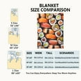 thumbnail image 3 of Sushi Roll Blanket Real Japanese Food Kawaii Colorful Throw Blankets Gifts for Kids Adults Lightweight Soft Fleece Cozy for Sofa Couch Bed Chair Room Birthday Decor 40x50in, 3 of 6
