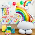 thumbnail image 4 of 22" Multicolor Rainbow with Clouds Balloon, by Way To Celebrate, 4 of 5
