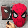 thumbnail image 1 of Máscara de cabeza de Spiderman para adultos y niños, máscara electrónica con ojos móviles, juguetes elásticos con Control remoto, 1:1, 1 of 5
