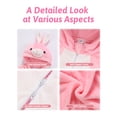 thumbnail image 5 of MICHLEY Unisex Infant Toddler Animal Flannel Hooded Romper Jumpsuit, Fall Winter Warm Soft One-Piece Onesie, Machine Washable, 0-3T, 5 of 7