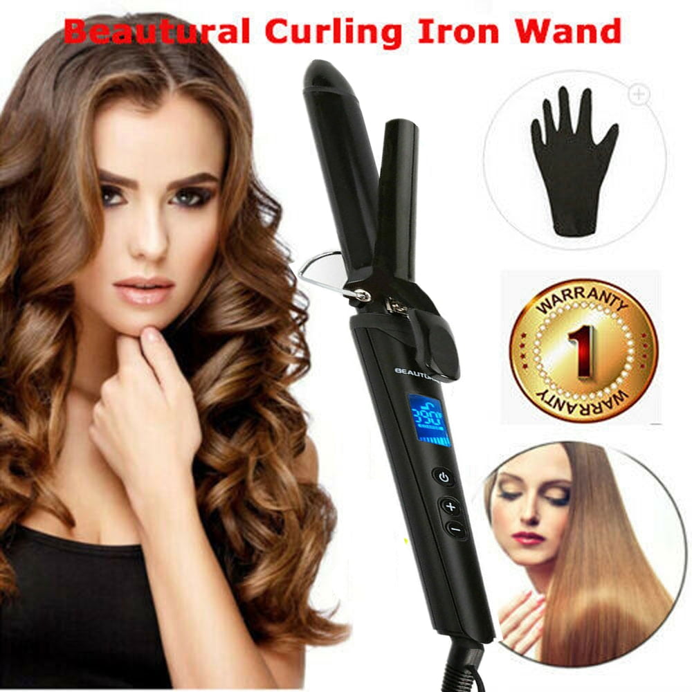 Beautural Hair Curling Wand Curling Iron 1 Inch With Ceramic