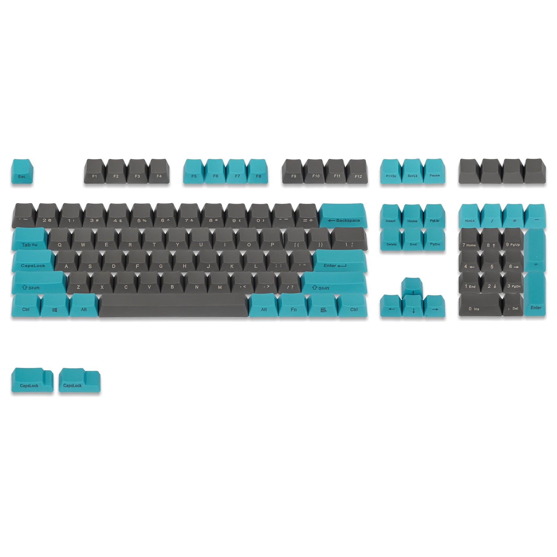 Hyssop PBT Keycaps Side Print Keyset Custom Keycaps OEM Profile for 108/104/87/61 MX Switches Mechanical Keyboard