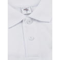 thumbnail image 5 of WIBACKER Boys Girls' Short Sleeve School Uniform Shirt Button Closure Pique Polo Tops(2-14T), 5 of 6