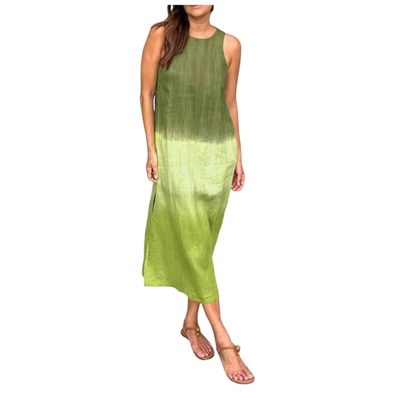 Women Strapless Casual Loose Ruched Long Maxi Dress
