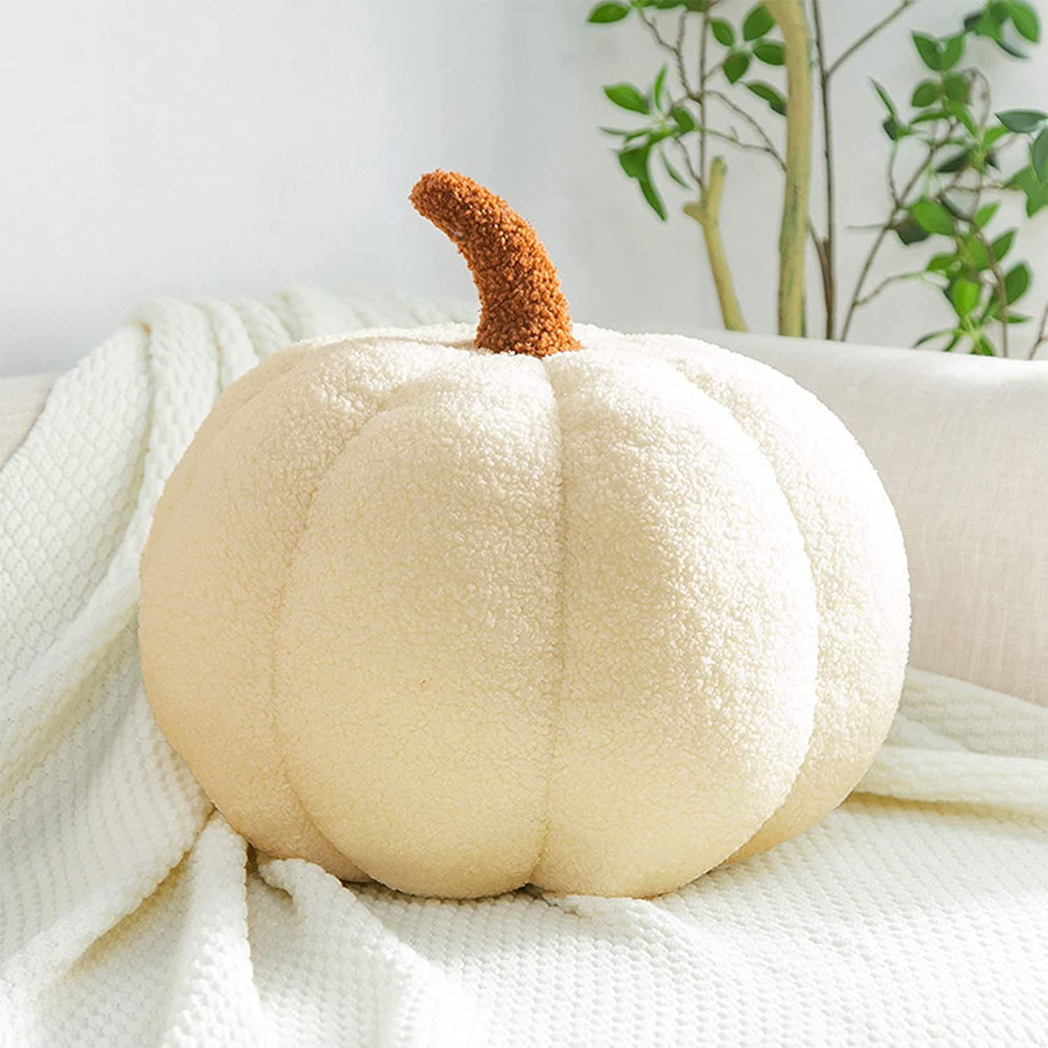 Blue pumpkin pillow outlet