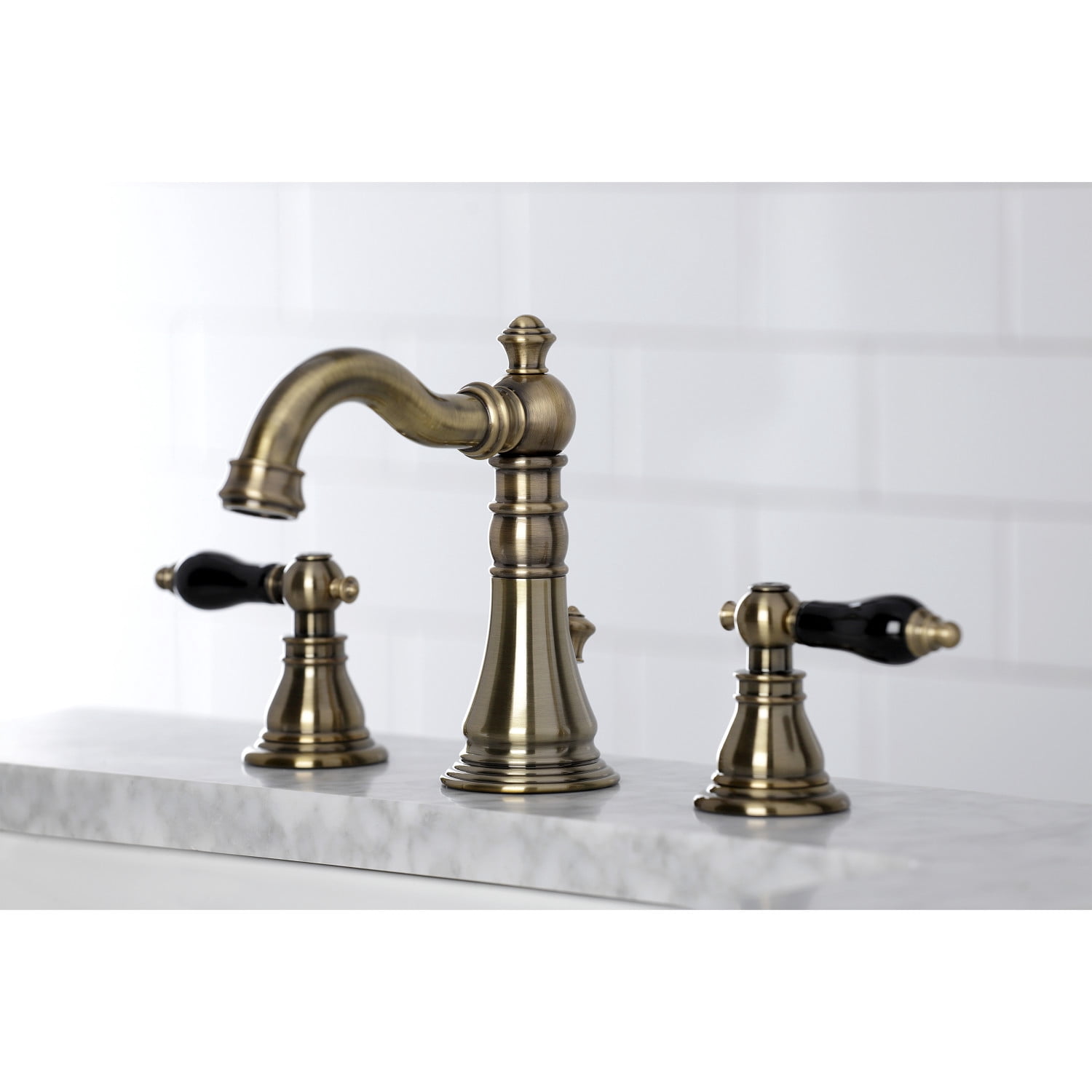 Fauceture FSC19733AKL Duchess Widespread Bathroom Faucet, Antique Brass