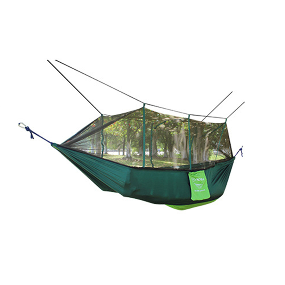 Camping Hammocks with Mosquito Net Outdoor Nylon Fabric Mosquito Proof