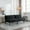 Black, variant on 2 Seats Convertible Folding Modern Sofa Bed,Upholstered Folding Couch Loveseat with Adjustable Backrest and Armrest,Modern Sleeper Sofa  for Living Room,Bedroom,Apartment and Office,Black