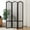 3-Panel Black, variant on Jostyle 3 Panel Acrylic Room Divider Privacy Screen Translucent Folding Partition with Paulownia Wood Frame Black, Shatterproof & Space-Saving for Living Room, Bedroom, Office