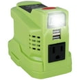 thumbnail image 3 of 150W Power Inverter Compatible with Ryobi 18V Battery Power Inverter 18V to 110V 120V Portable Station Supply Charger with AC Outlet and Dual USB Output LED Light for Outdoor Camping, 3 of 9